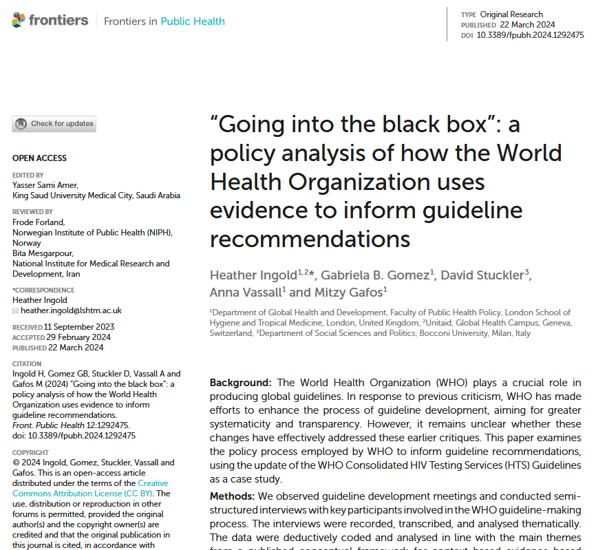 Heather Ingold, Frontiers in Pub Health 2024